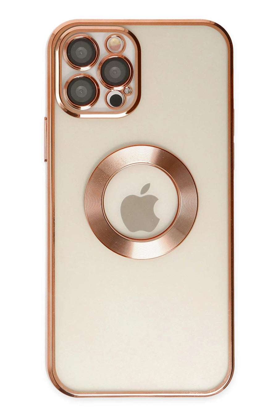 Newface Apple iPhone 12 Pro Kılıf Slot Silikon - Rose Gold