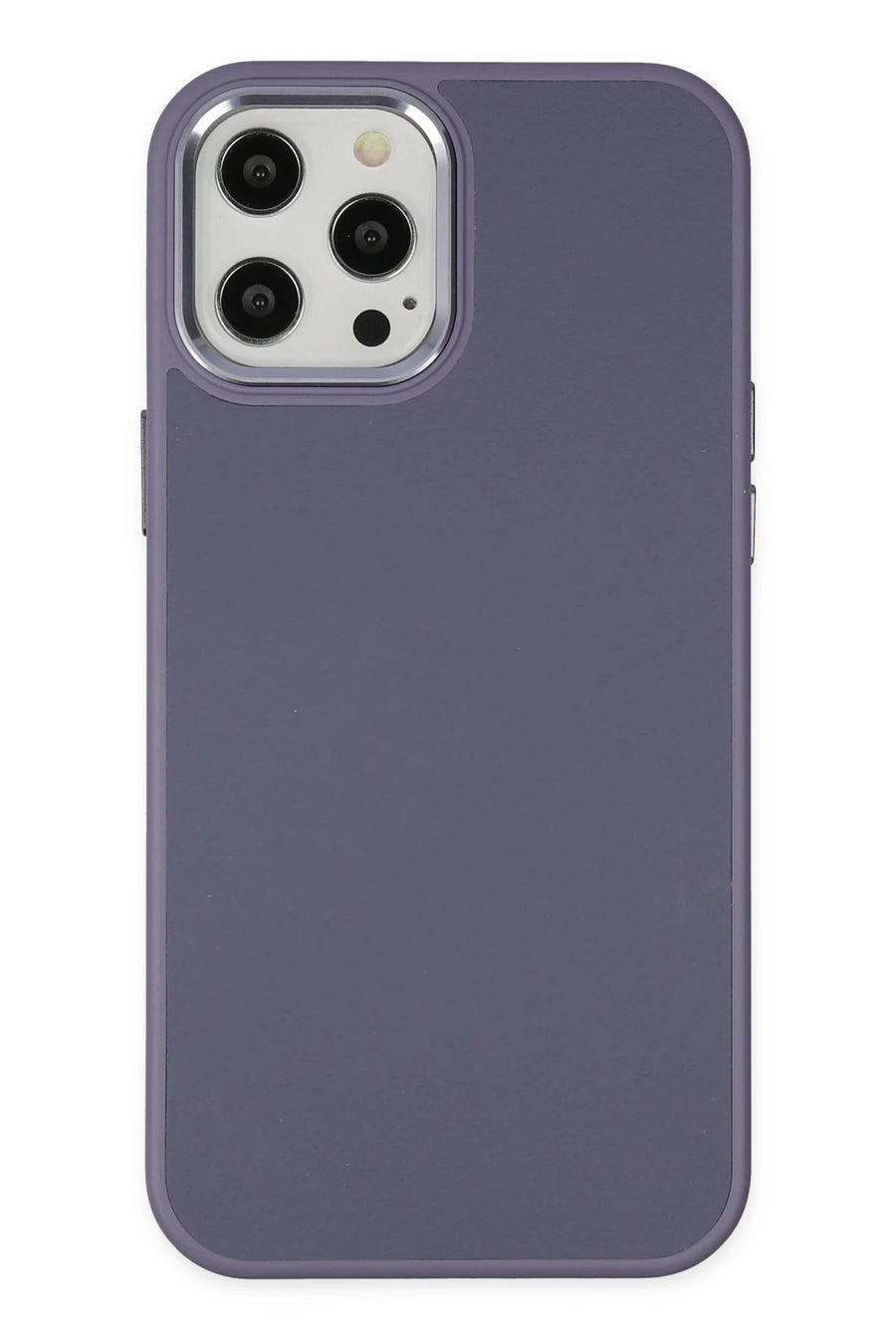 Newface Apple iPhone 12 Pro Max Kılıf Asya Deri Silikon - Mor