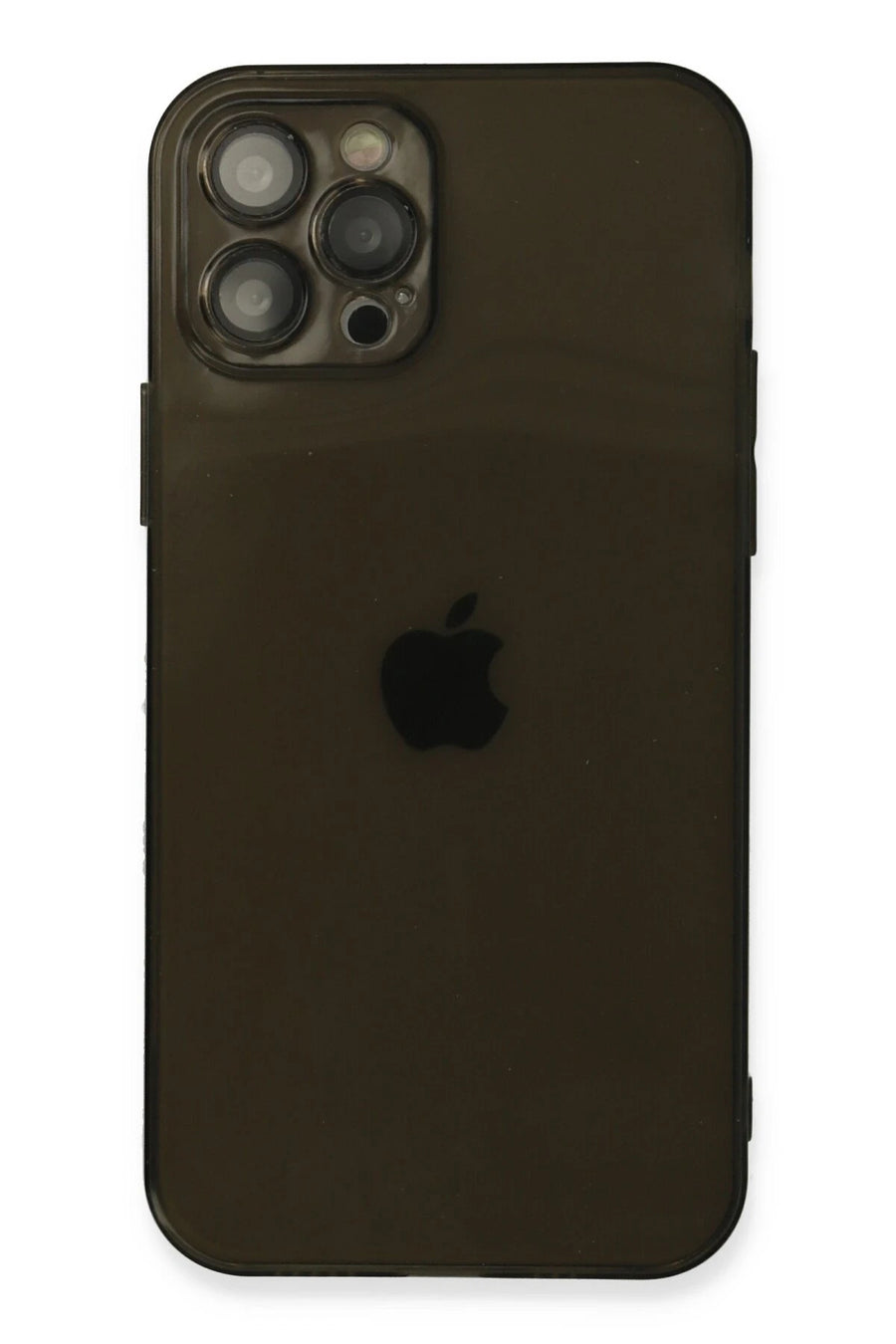 Newface Apple iPhone 12 Pro Max Kılıf Fly Lens Silikon - Siyah