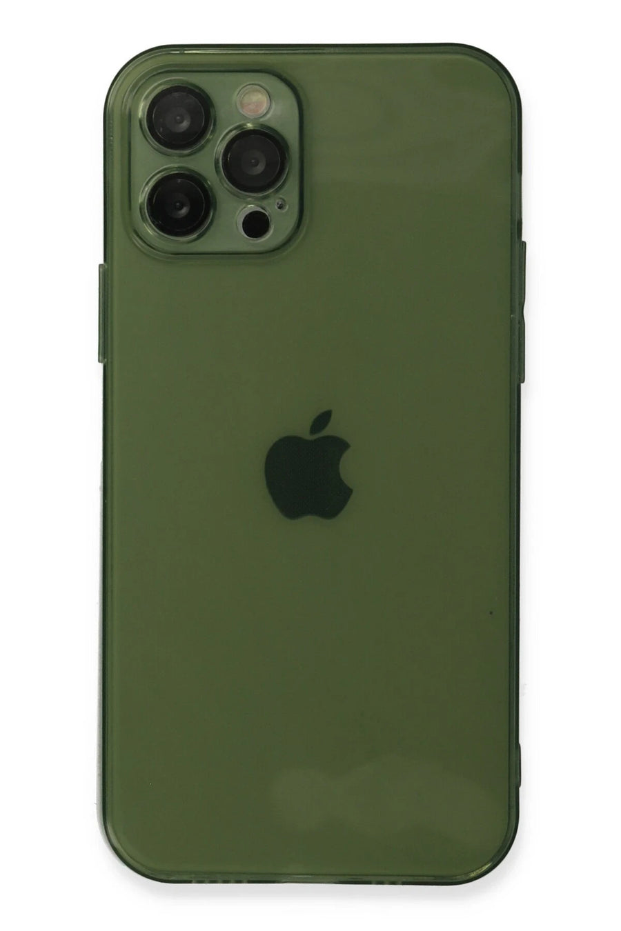 Newface Apple iPhone 12 Pro Max Kılıf Fly Lens Silikon - Yeşil