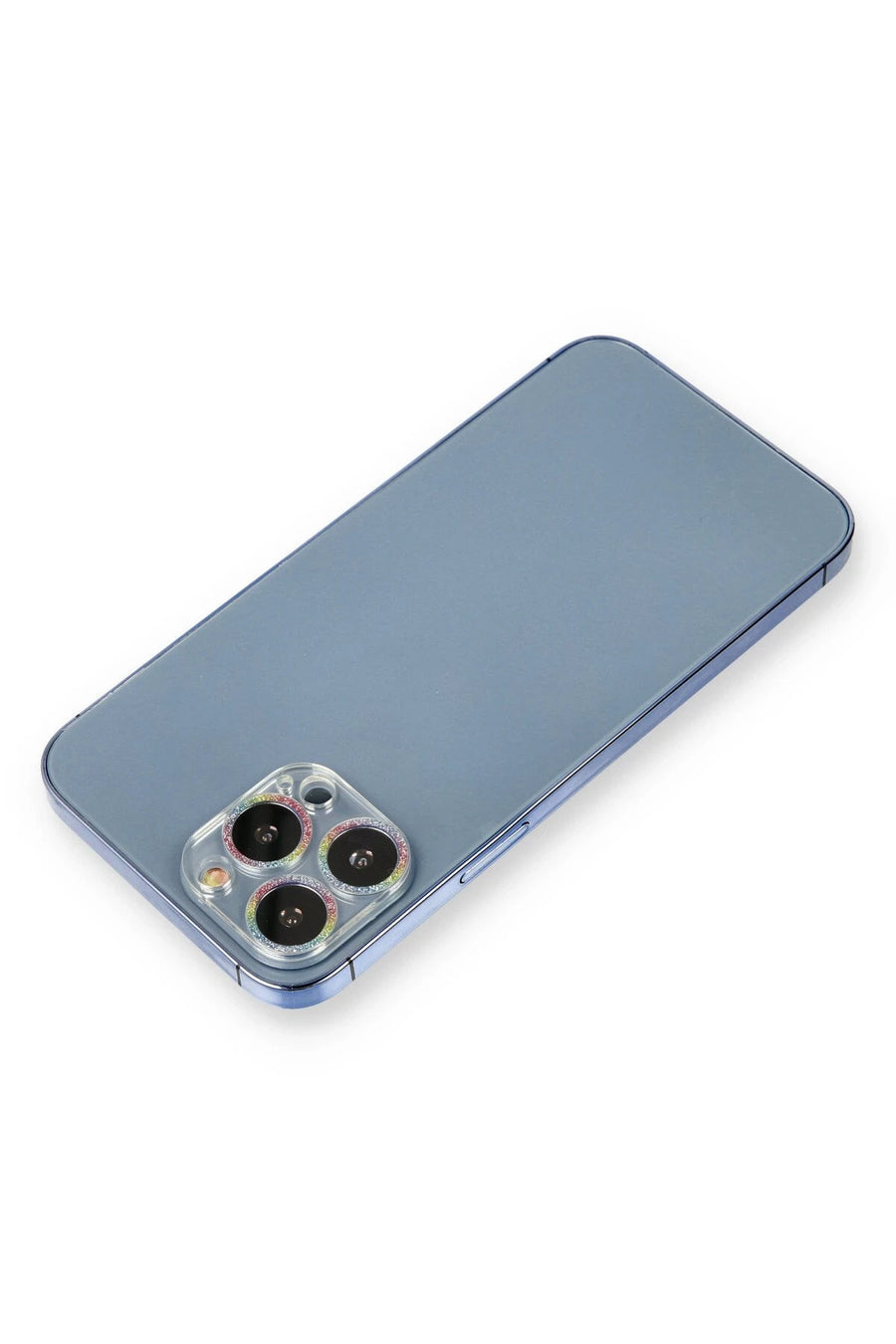 Newface Apple iPhone 12 Pro Max Shine Kamera Lens Koruma Cam - Rainbow