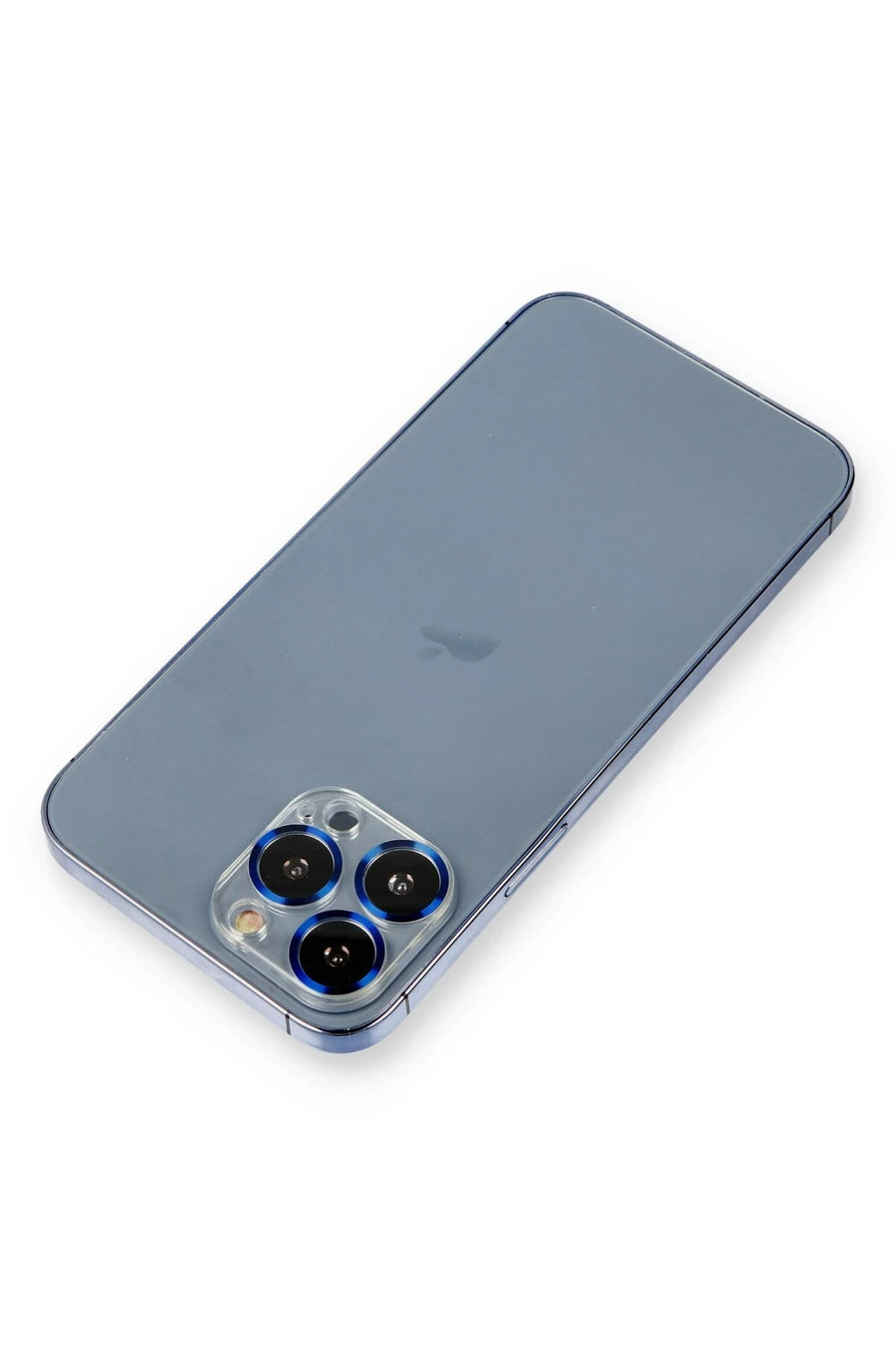 Newface Apple iPhone 12 Pro Metal Kamera Lens Koruma Cam - Mavi