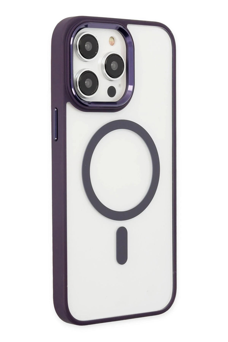Newface Apple iPhone 13 Pro Kılıf Room Magneticsafe Silikon - Derin Mor