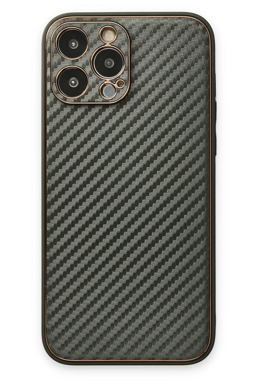 Newface Apple iPhone 13 Pro Max Kılıf Coco Karbon Silikon - Füme