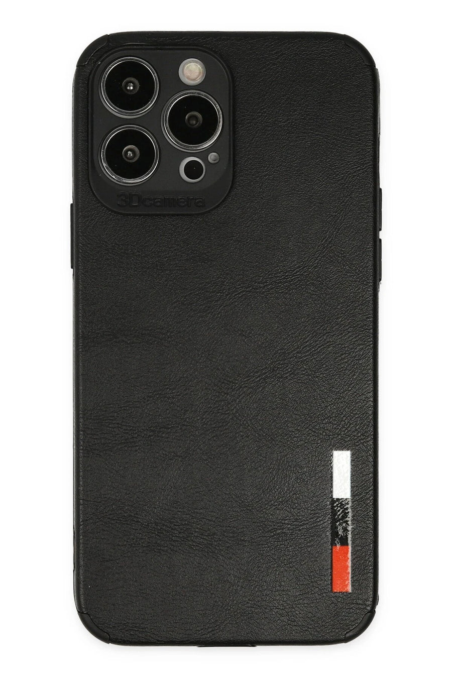 Newface Apple iPhone 13 Pro Max Kılıf Loop Deri Silikon - Siyah