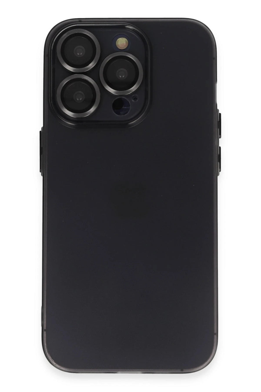 Newface Apple iPhone 13 Pro Max Kılıf Luko Lens Silikon - Siyah