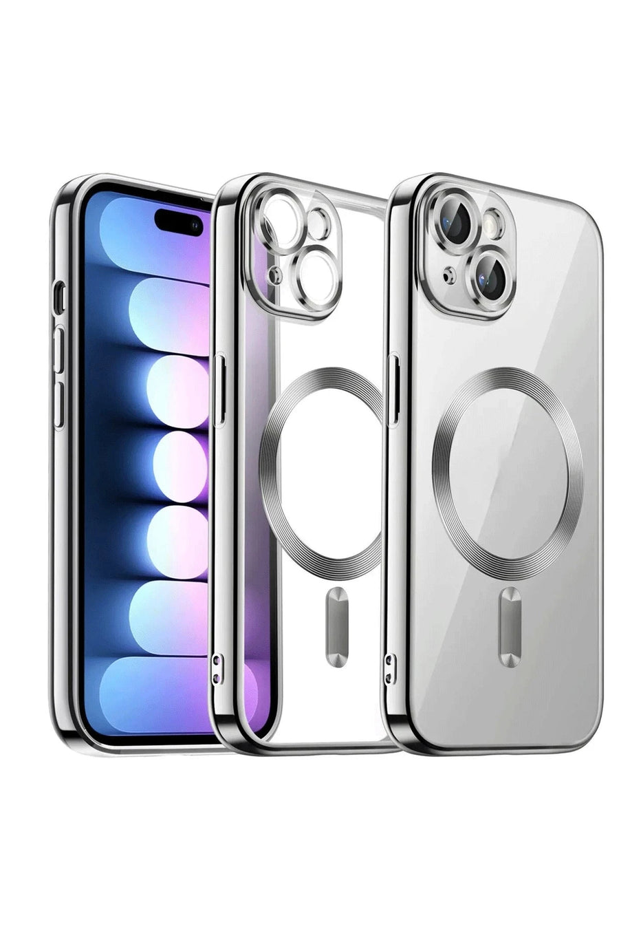 Newface Apple iPhone 14 Kılıf Kross Magneticsafe Kapak - Titan Gri