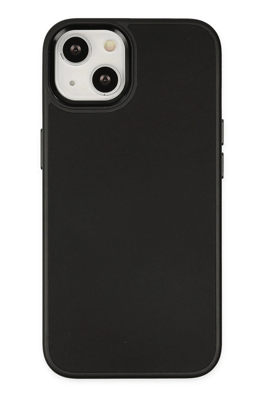 Newface Apple iPhone 14 Plus Kılıf Asya Deri Silikon - Siyah