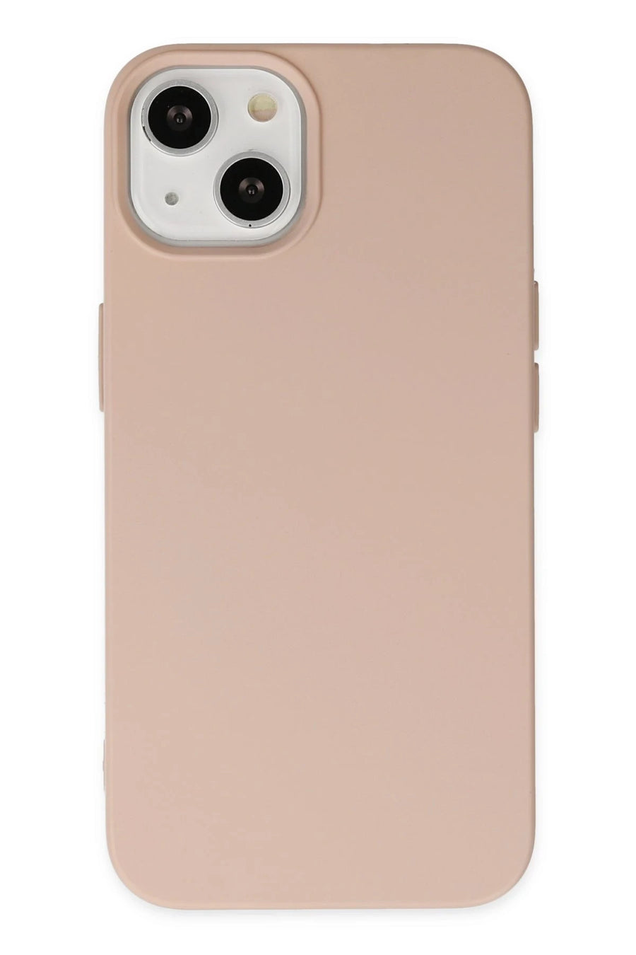 Newface Apple iPhone 14 Plus Kılıf Nano içi Kadife Silikon - Pudra
