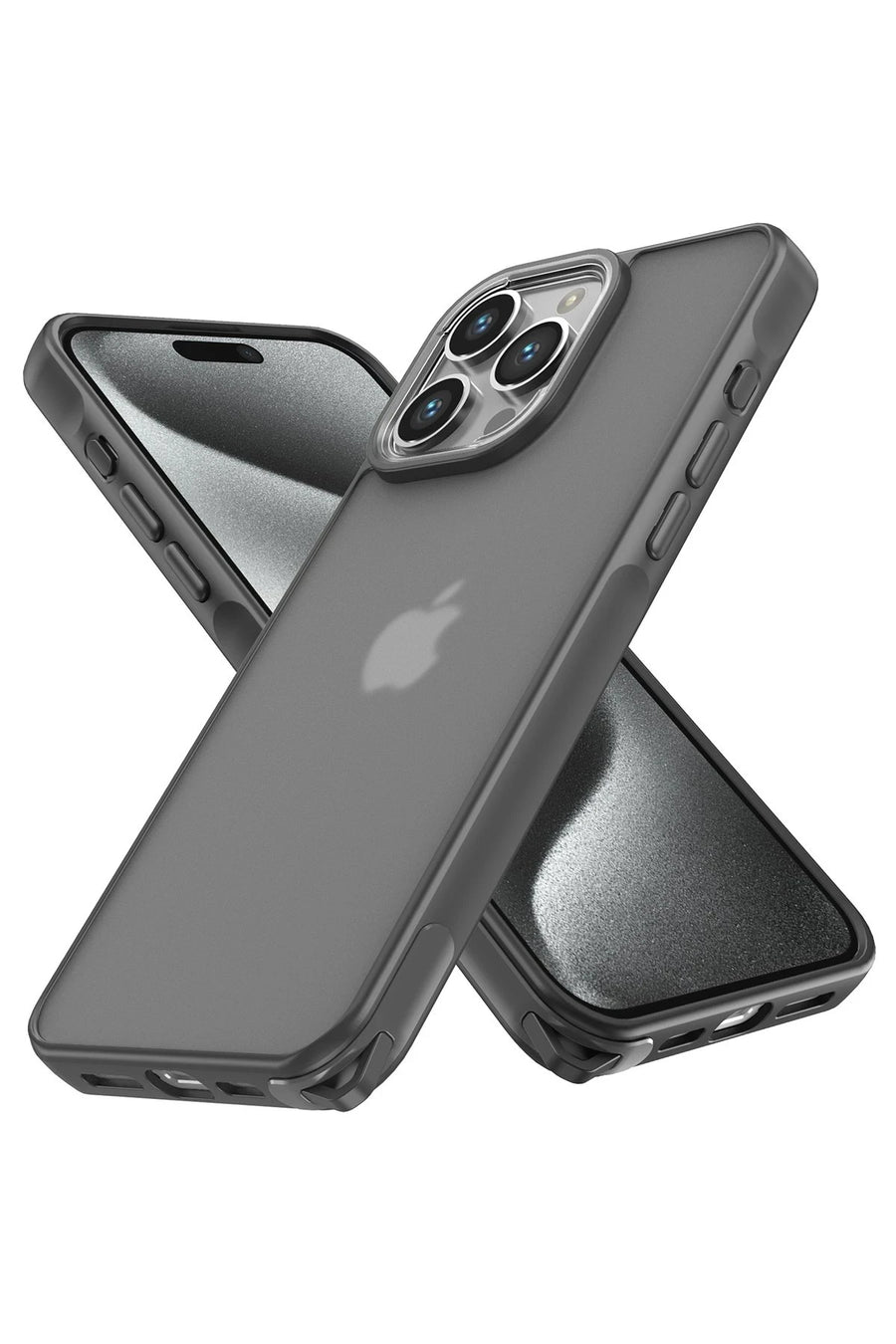 Newface Apple iPhone 14 Pro Kılıf Elegant Kapak - Titan Gri