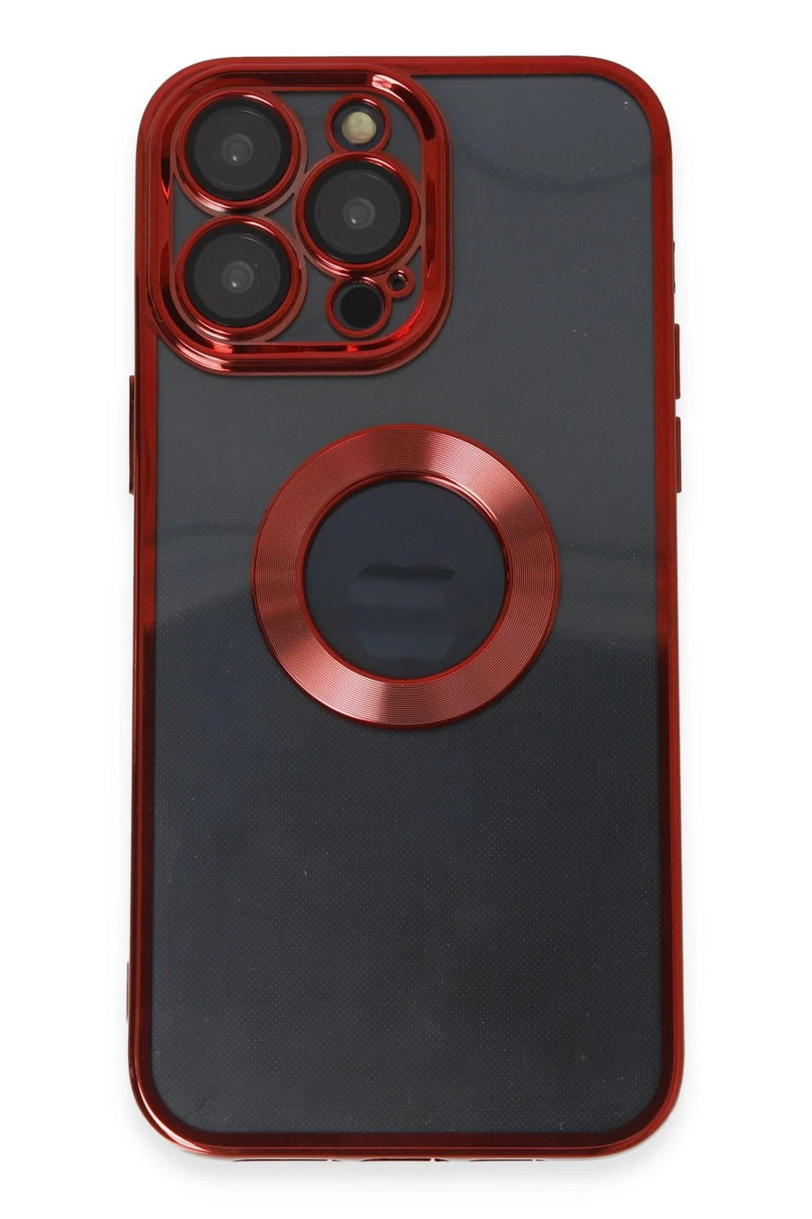 Newface Apple iPhone 14 Pro Kılıf Slot Silikon - Kırmızı