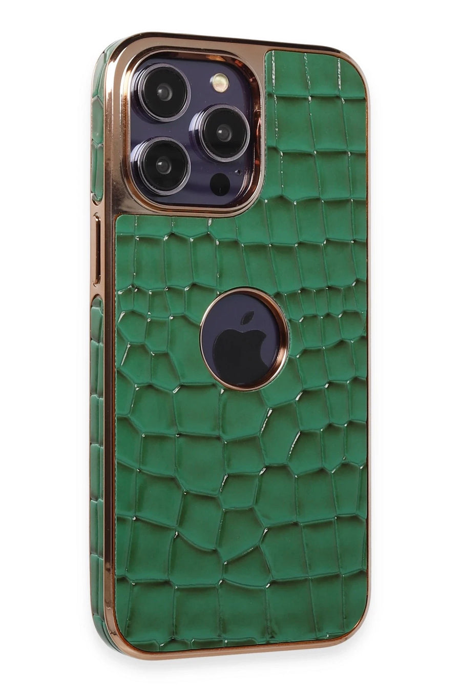 Newface Apple iPhone 14 Pro Kılıf Snake Kapak - Koyu Yeşil