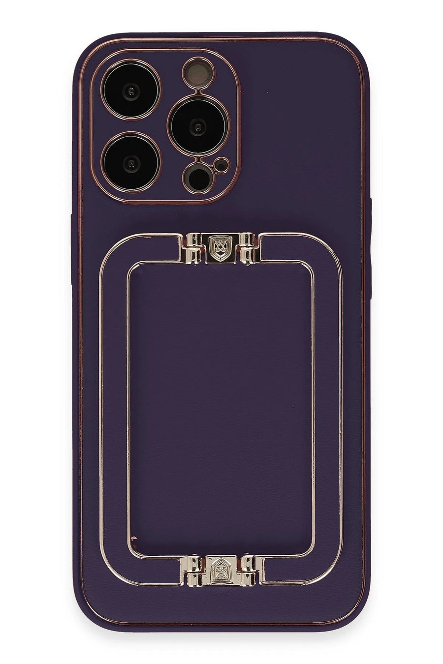Newface Apple iPhone 14 Pro Max Kılıf Coco Elit Kapak - Derin Mor