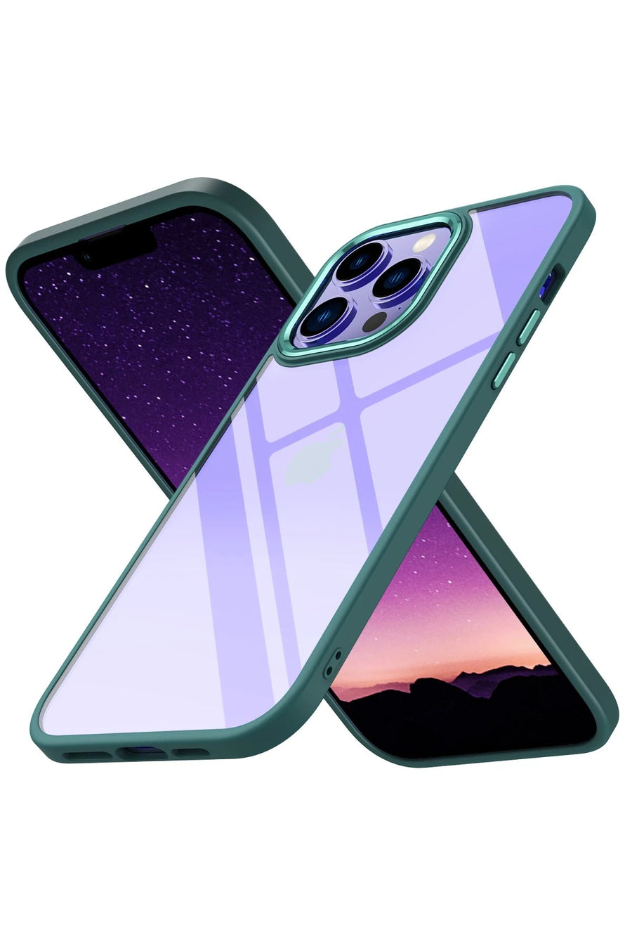 Newface Apple iPhone 14 Pro Max Kılıf Power Silikon - Koyu Yeşil