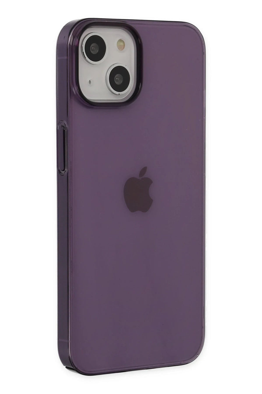 Newface Apple iPhone 15 Plus Kılıf Pc Sert Şeffaf Kapak - Mor