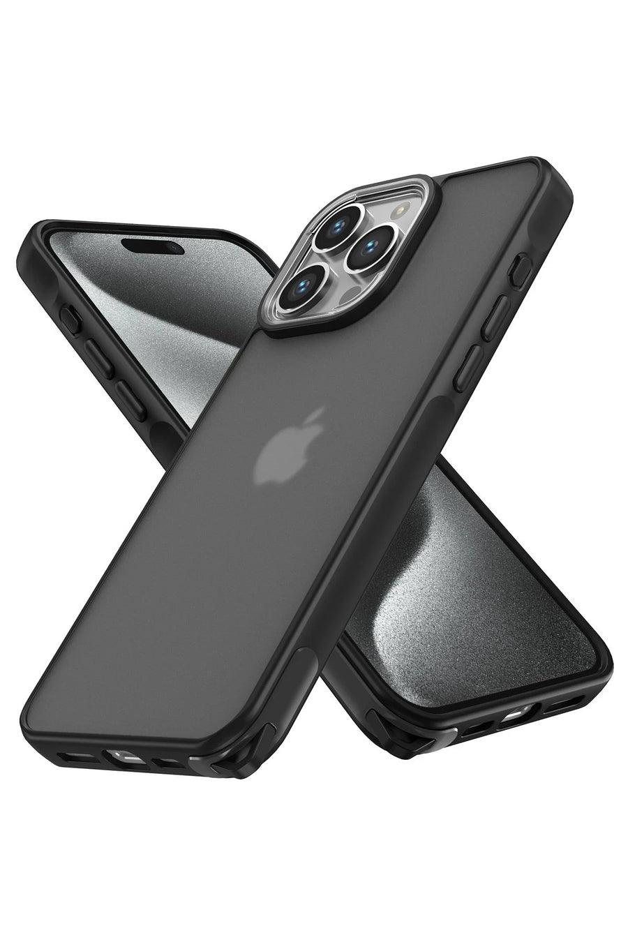 Newface Apple iPhone 15 Pro Kılıf Elegant Kapak - Siyah