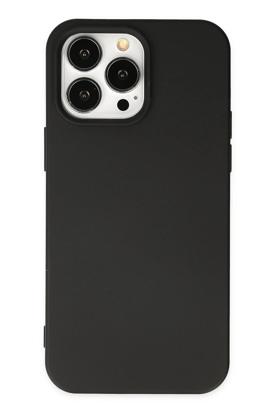 Newface Apple iPhone 15 Pro Kılıf Nano içi Kadife Silikon - Siyah