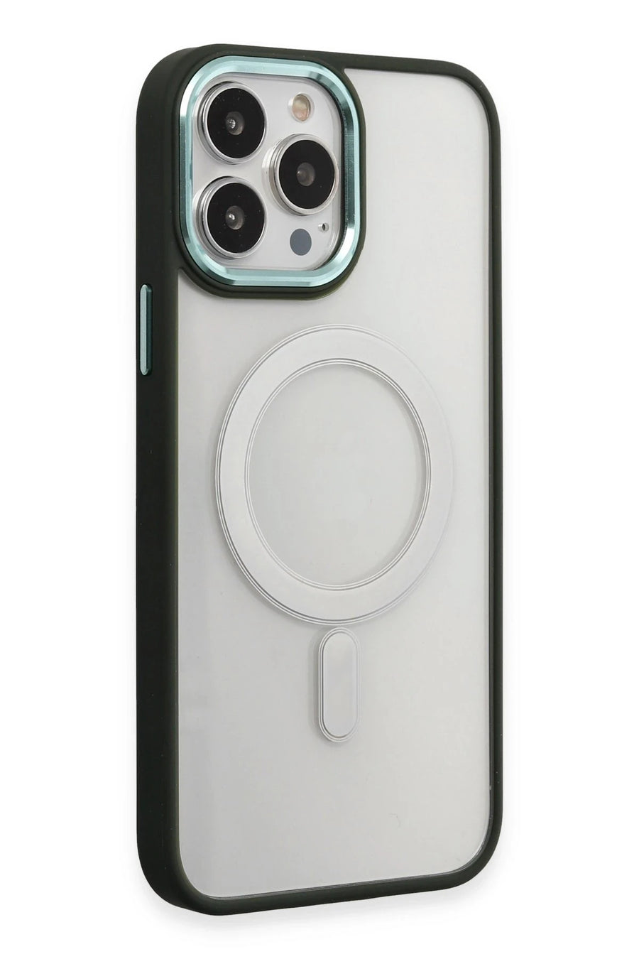 Newface Apple iPhone 15 Pro Kılıf Room Magneticsafe Silikon - Köknar Yeşili