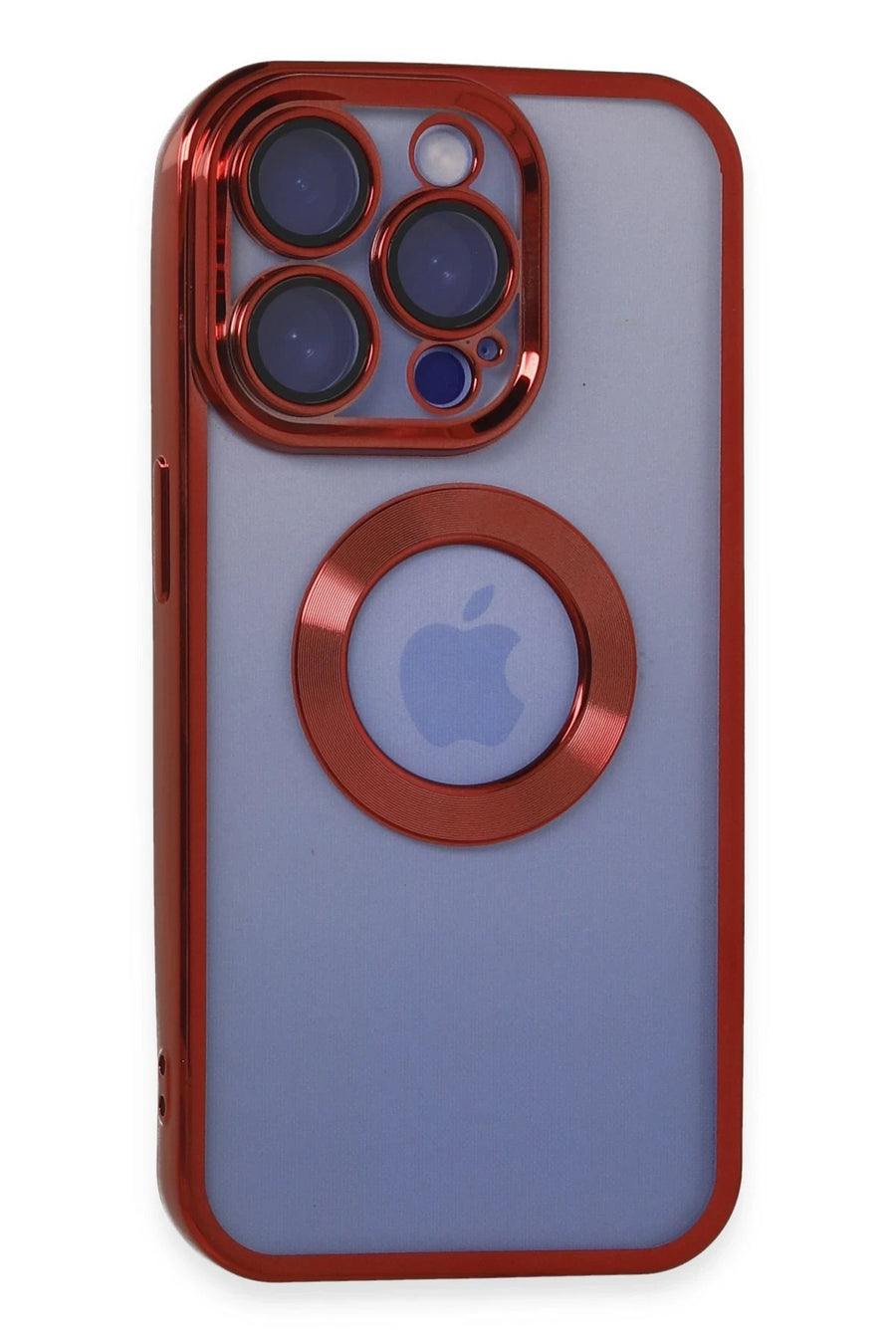 Newface Apple iPhone 15 Pro Kılıf Slot Silikon - Kırmızı