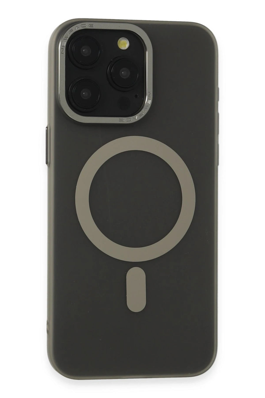 Newface Apple iPhone 15 Pro Max Kılıf Lodos Magneticsafe Mat Kapak - Titan Gri