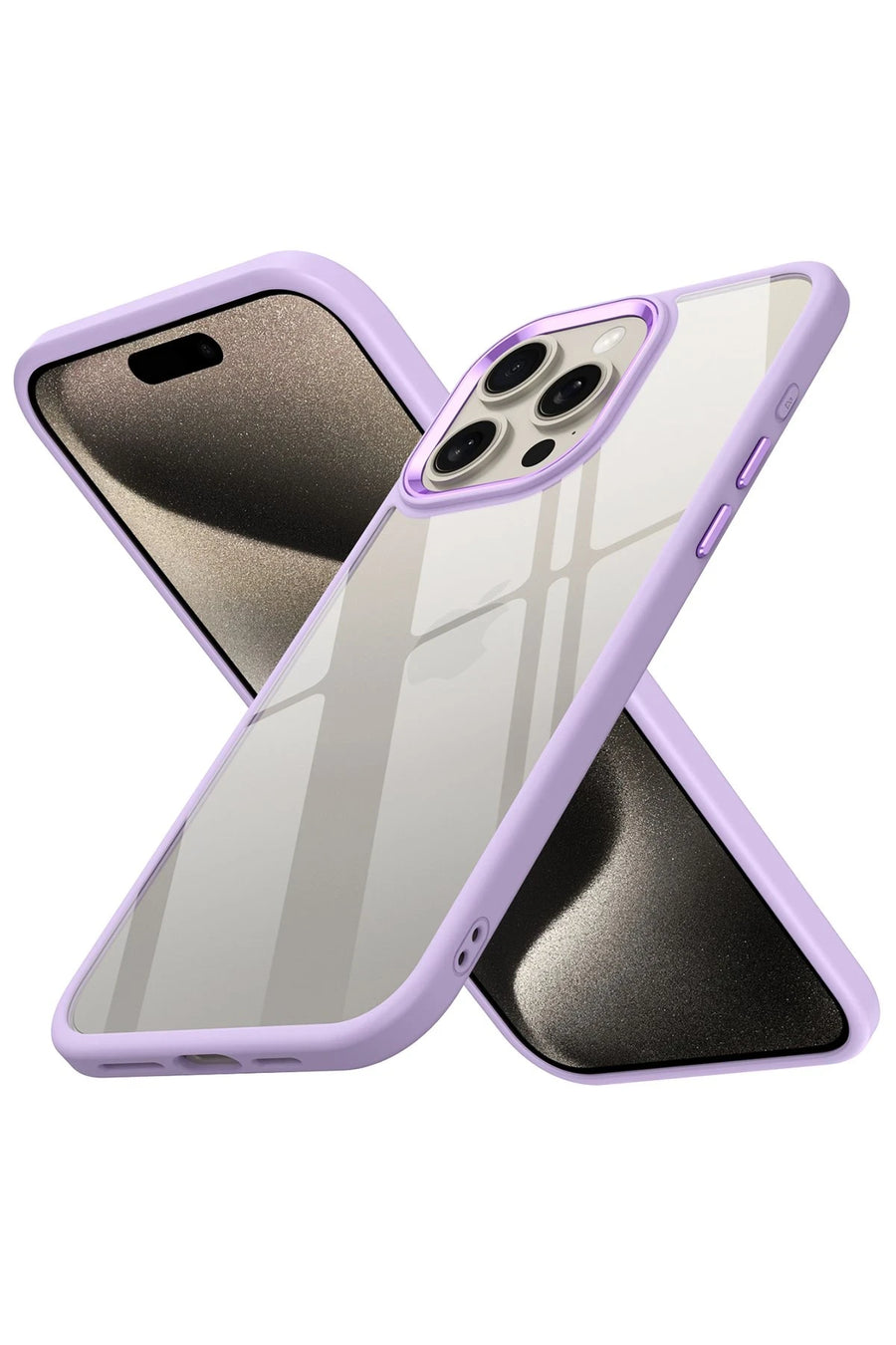 Newface Apple iPhone 15 Pro Max Kılıf Power Silikon - Lila