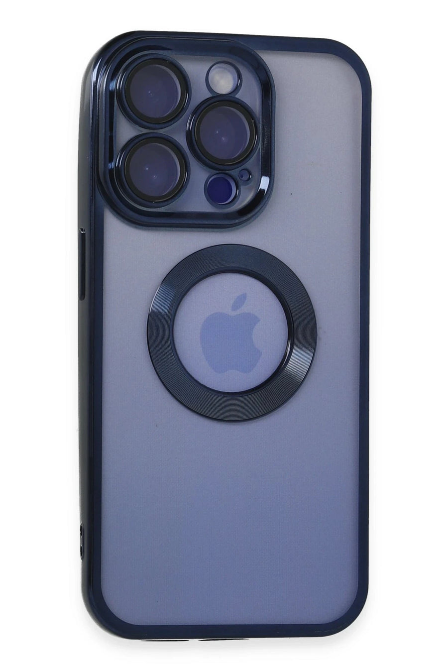 Newface Apple iPhone 15 Pro Max Kılıf Slot Silikon - Lacivert