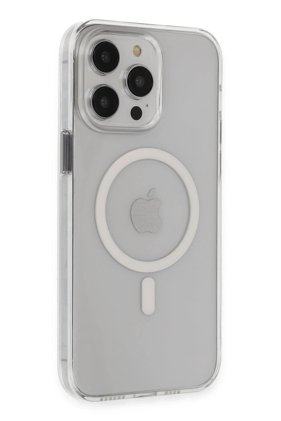 Newface Apple iPhone 15 Pro Max Kılıf Tron Şeffaf Magsafe Kapak - Şeffaf