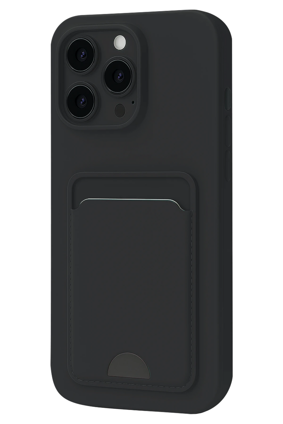 Newface Apple iPhone 16 Plus Kılıf Kelvin Kartvizitli Silikon - Siyah