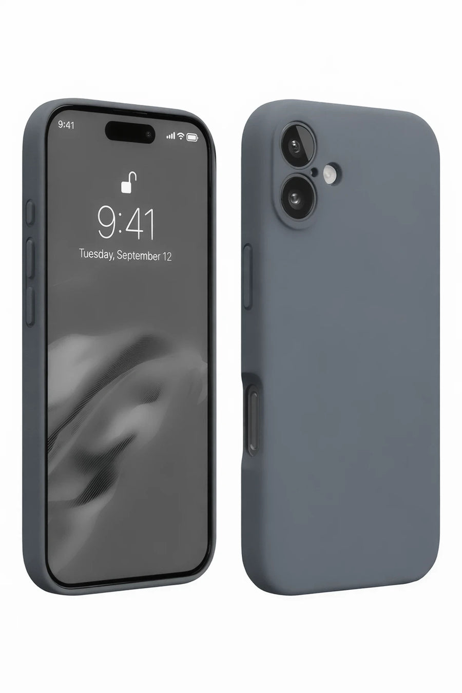 Newface Apple iPhone 16 Plus Kılıf Nano içi Kadife Silikon - Gri