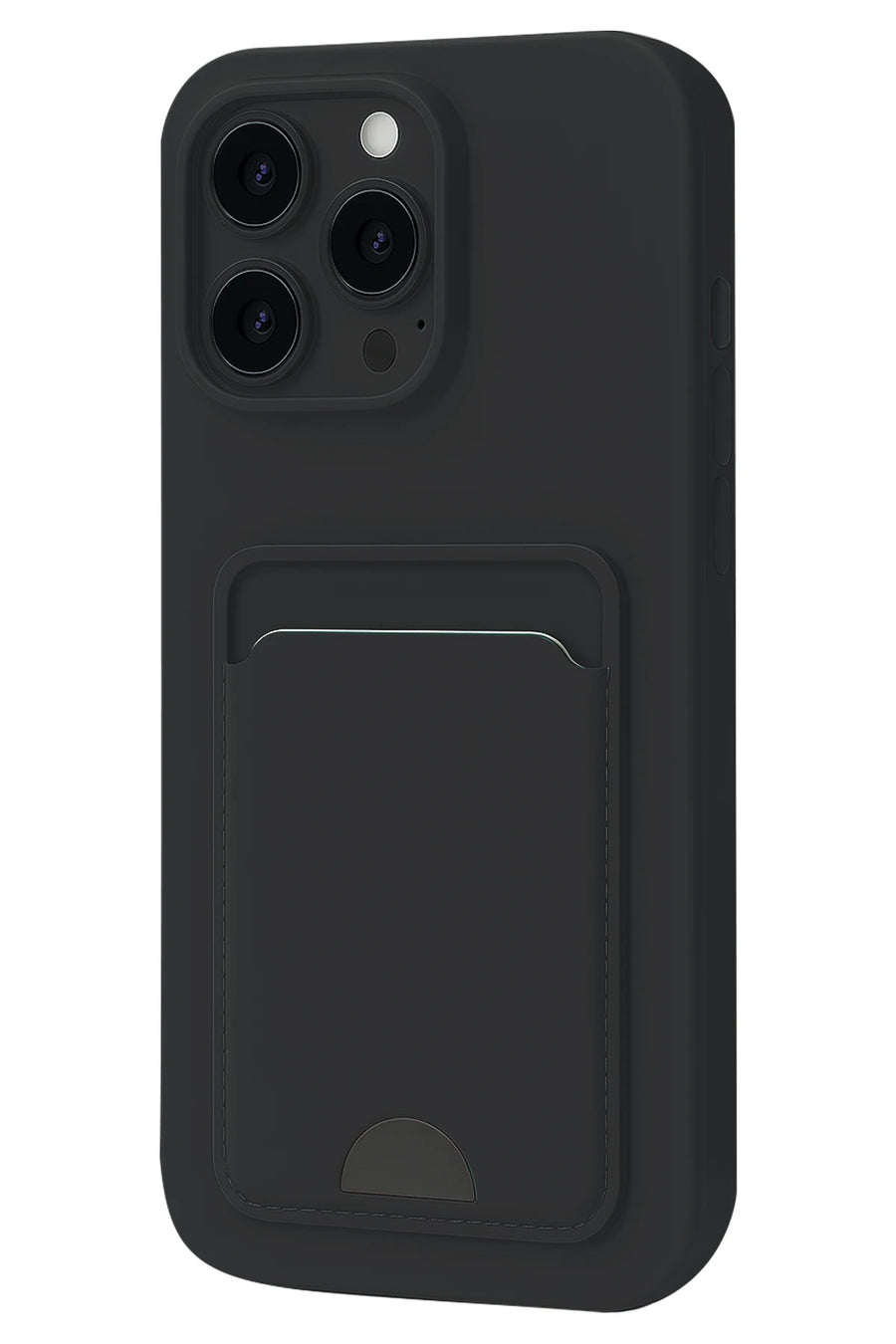 Newface Apple iPhone 16 Pro Kılıf Kelvin Kartvizitli Silikon - Siyah