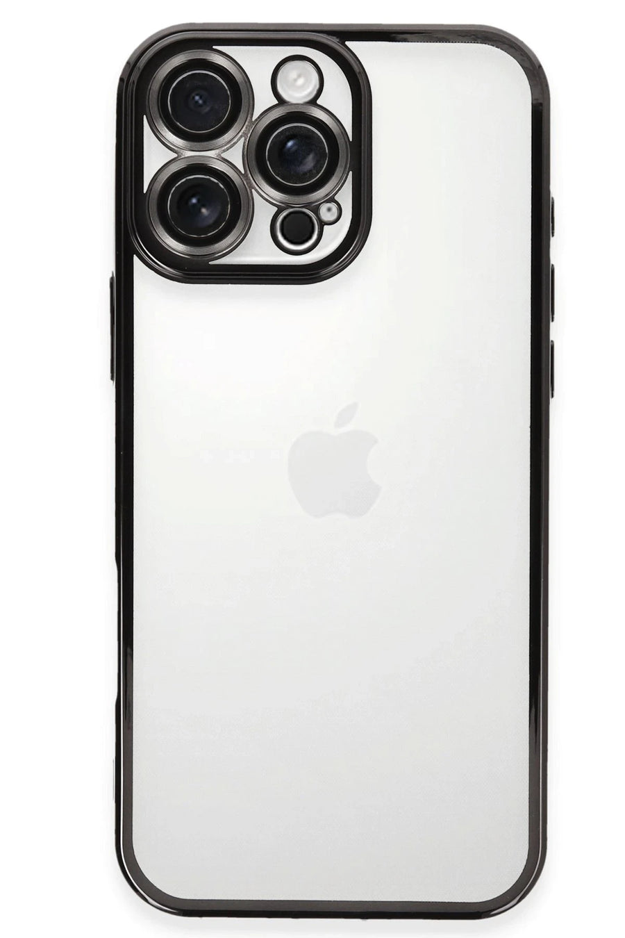 Newface Apple iPhone 16 Pro Kılıf Razer Lensli Silikon - Siyah