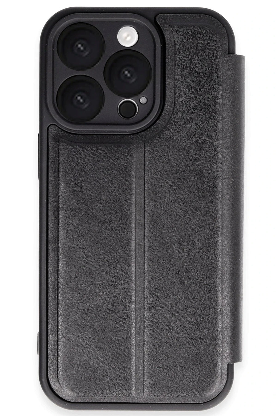 Newface Apple iPhone 16 Pro Max Kılıf Flip Cover - Siyah