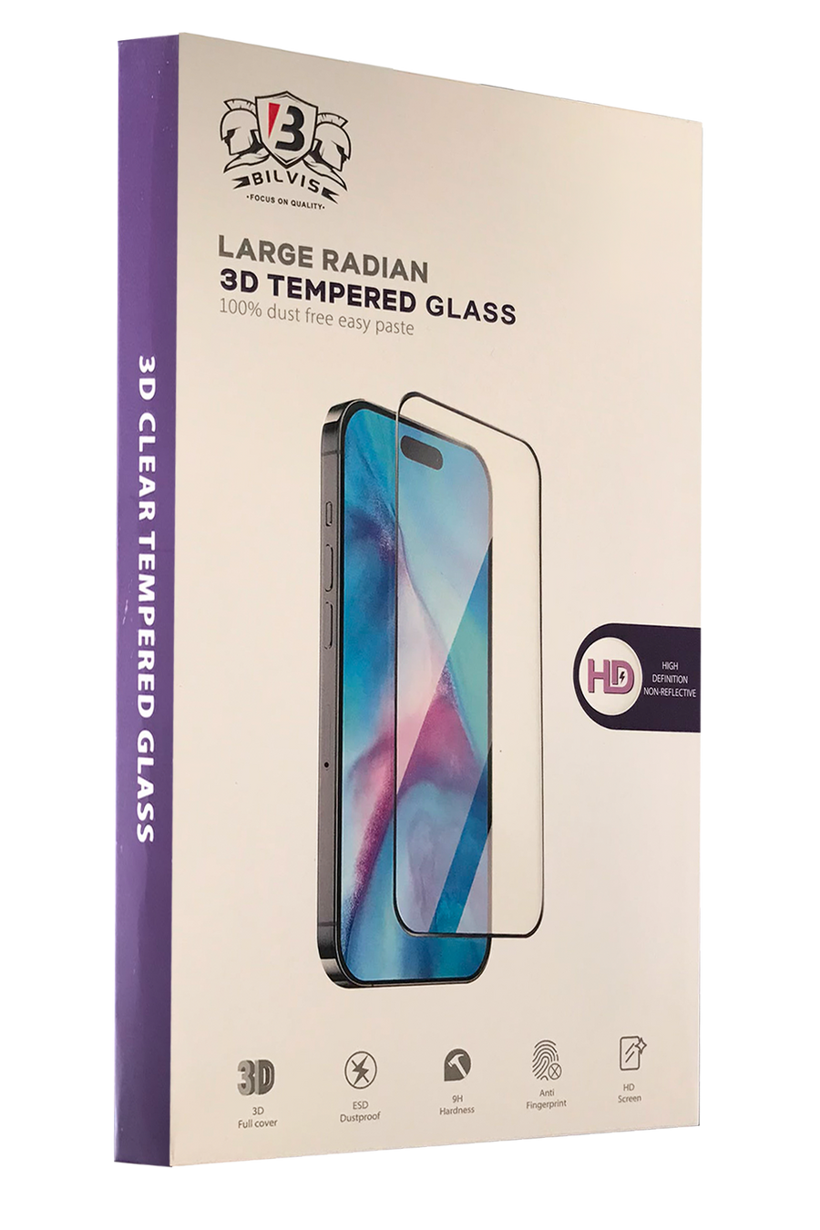Newface Apple iPhone 16E Bilvis 3D Radian Cam Ekran Koruyucu