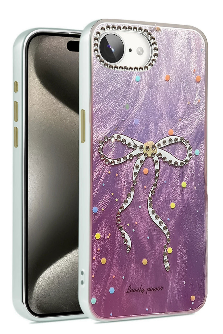 Newface Apple iPhone 16E Kılıf Blade Aynalı Desenli Kapak - Desen 1