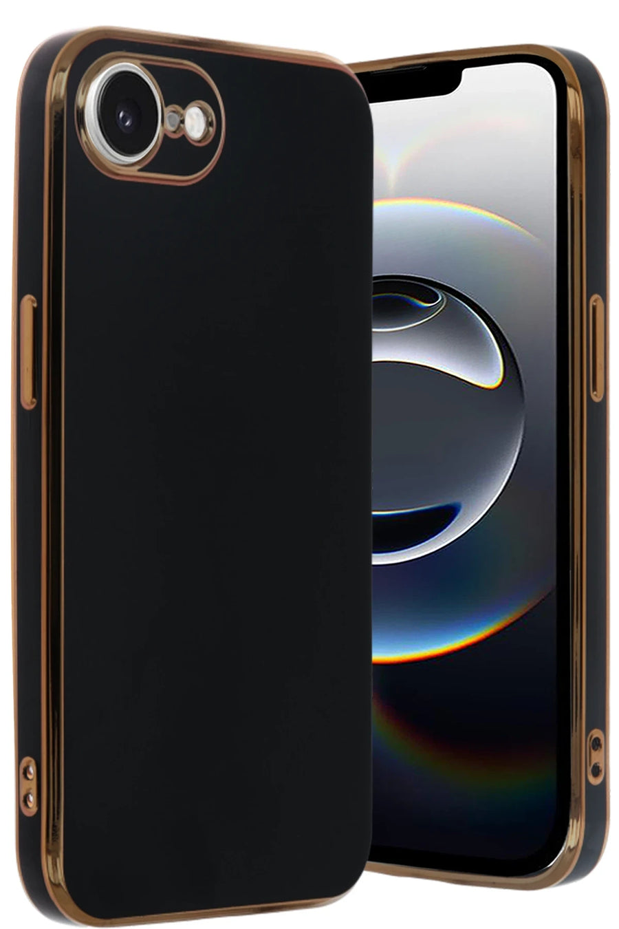 Newface Apple iPhone 16E Kılıf Volet Silikon - Siyah