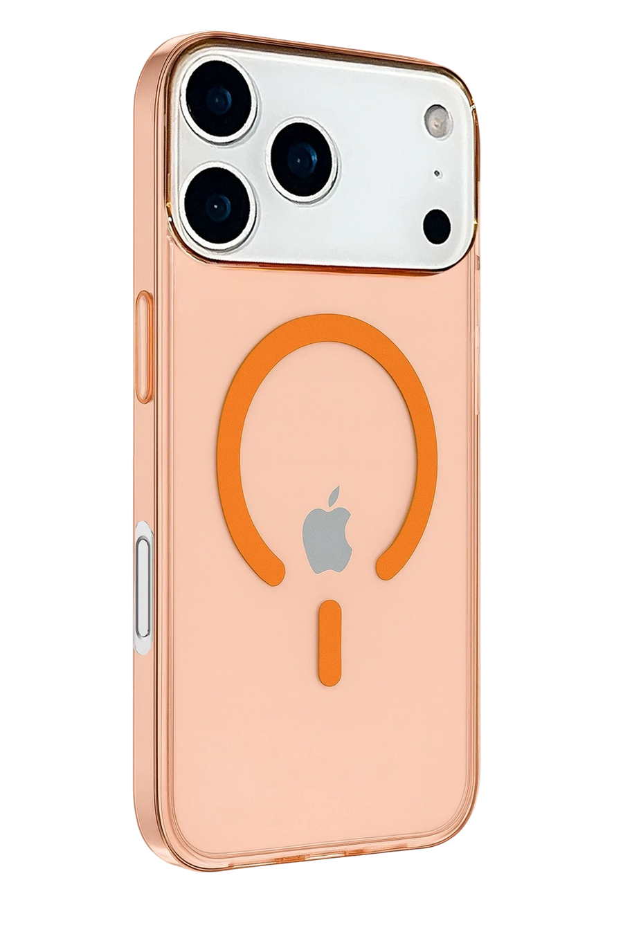 Newface Apple iPhone 17 Pro Kılıf Pc Real Magsafe Kapak - Turuncu