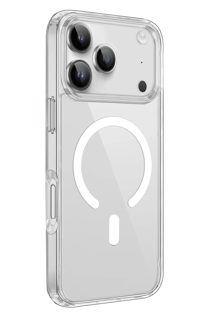 Newface Apple iPhone 17 Pro Max Kılıf Pc Real Magsafe Kapak - Şeffaf