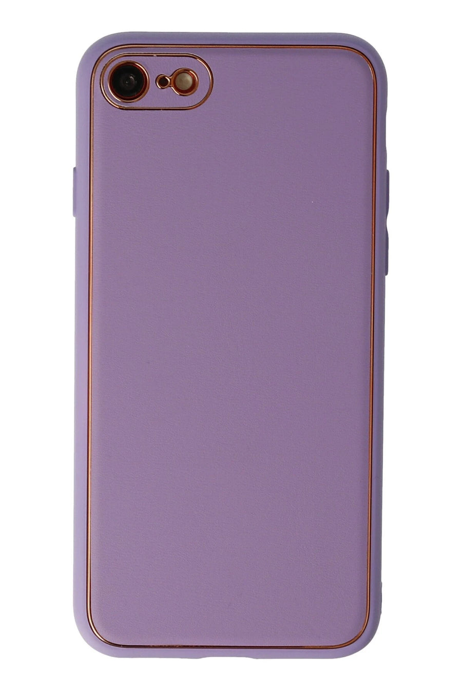 Newface Apple iPhone 7 Kılıf Coco Deri Silikon Kapak - Lila