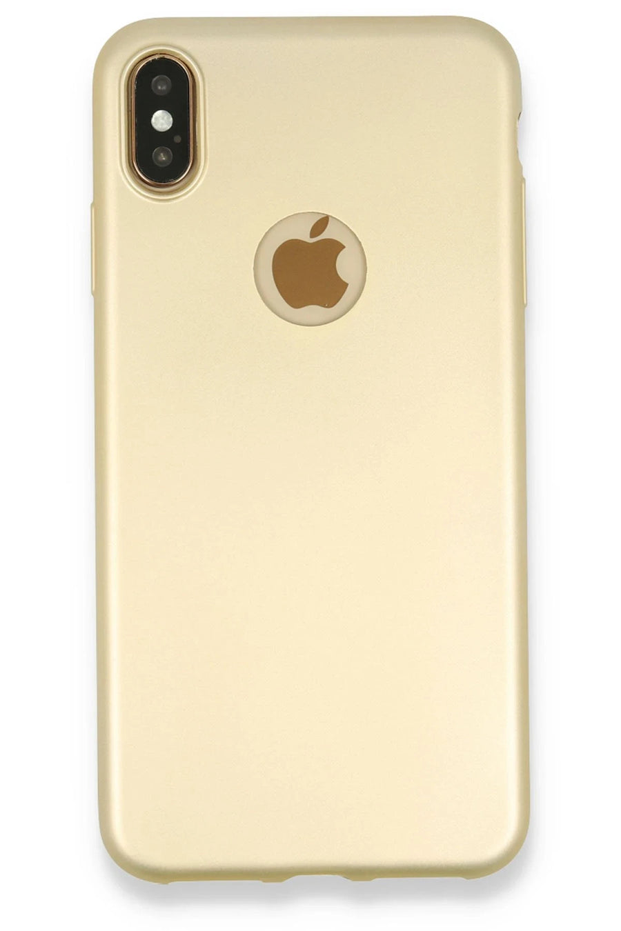 Newface Apple iPhone XS Max Kılıf First Silikon - Gold
