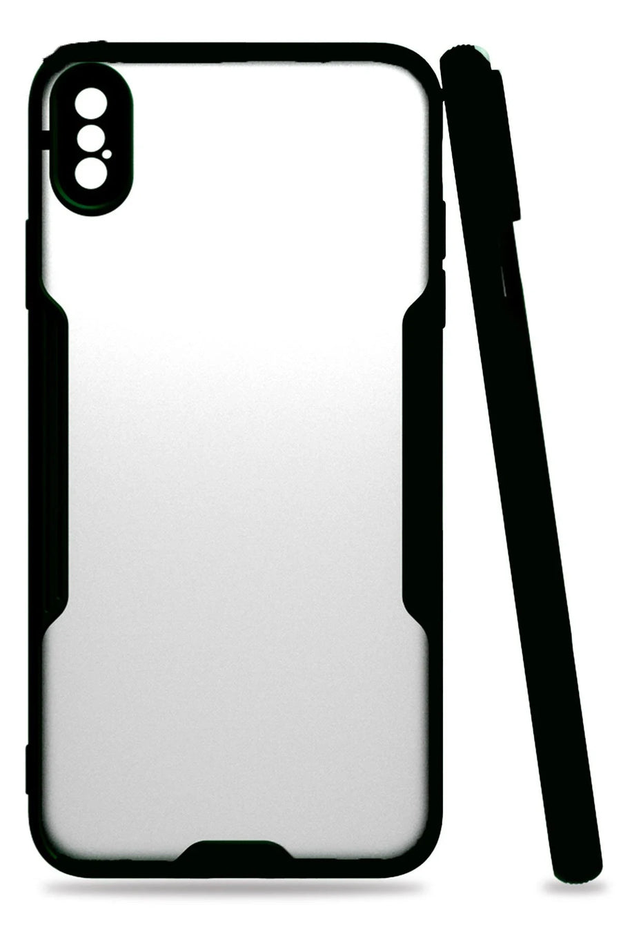 Newface Apple iPhone XS Max Kılıf Platin Silikon - Siyah