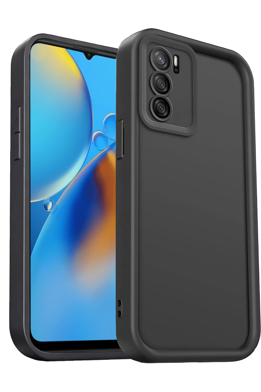 Newface Oppo A16 Kılıf Viera Silikon - Siyah