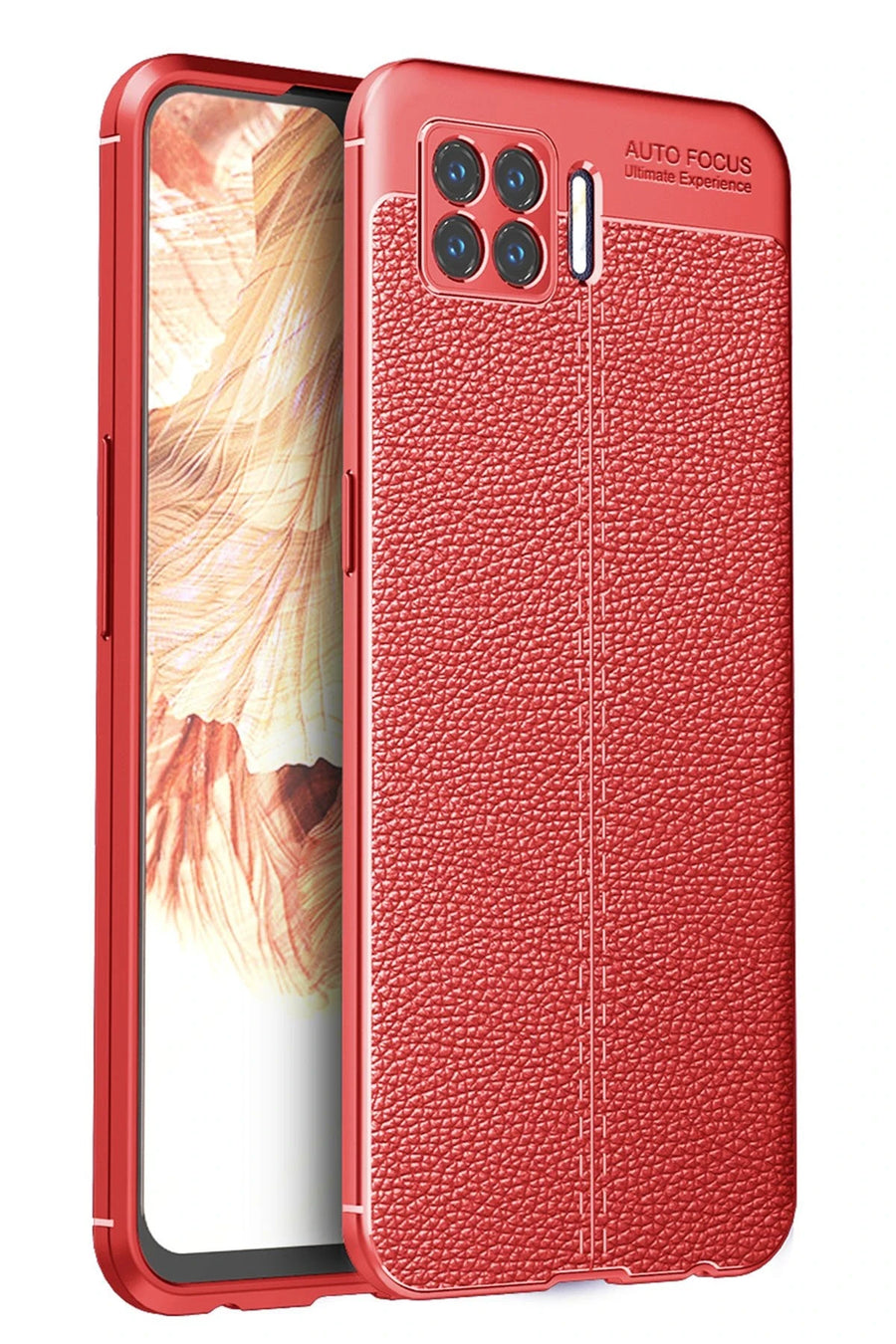 Newface Oppo A73 Kılıf Auto Focus Kapak - Kırmızı