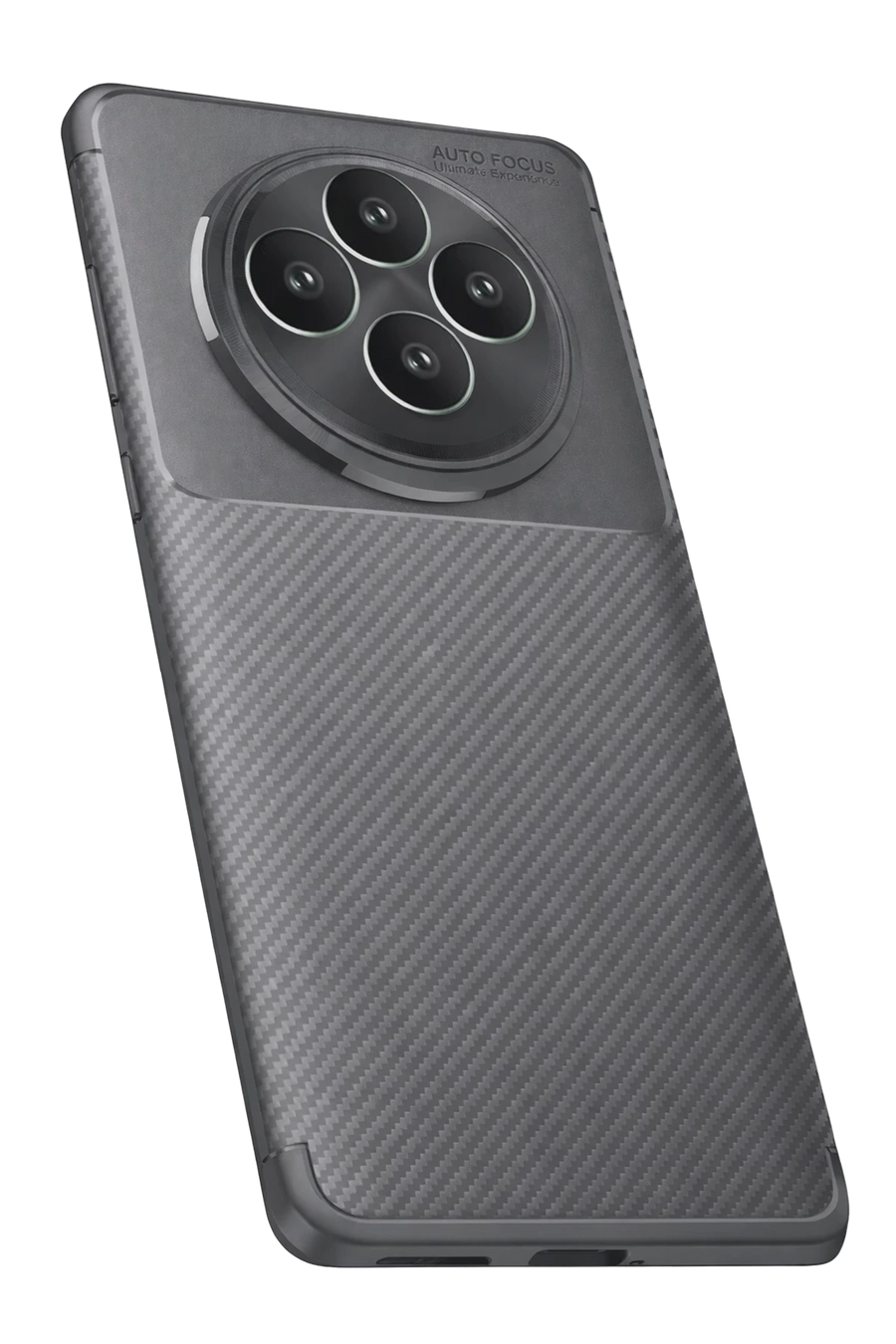 Newface Oppo Reno 11 FS Kılıf Auto Focus Karbon Kapak - Gri