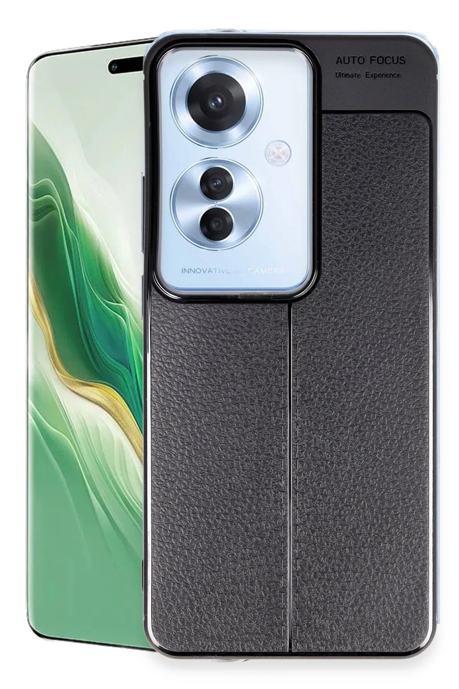 Newface Oppo Reno 11F Kılıf Auto Focus Kapak - Siyah