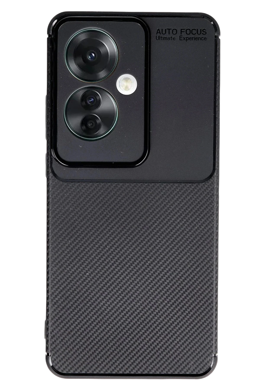 Newface Oppo Reno 11F Kılıf Auto Focus Karbon Kapak - Siyah