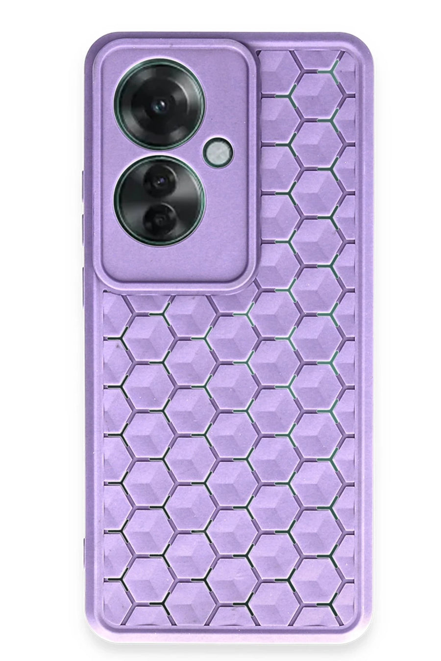 Newface Oppo Reno 11F Kılıf Petek Silikon Kapak - Lila
