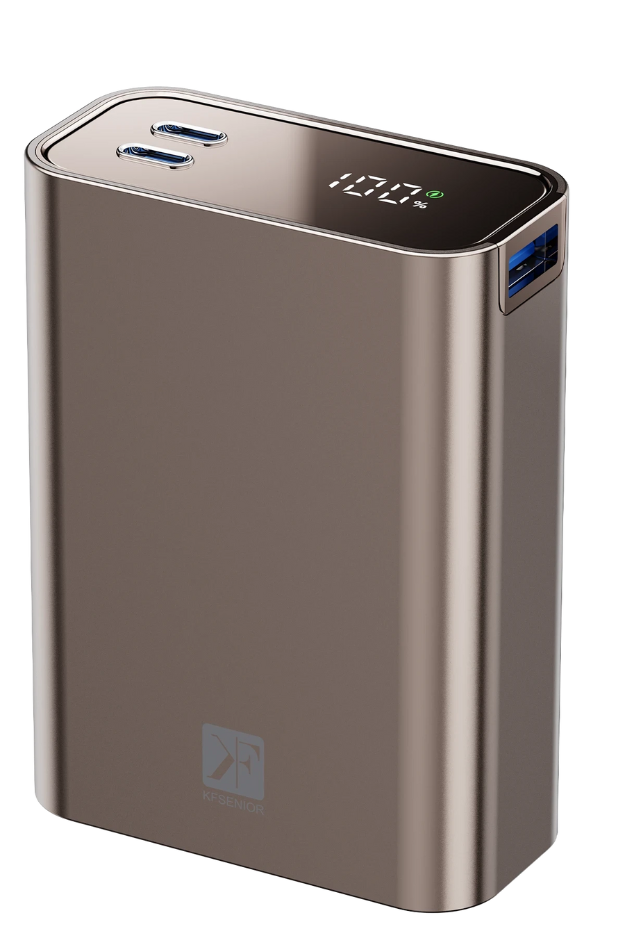Newface PW501 20.000 mAh Dijital Göstergeli 2 Adet 45W Type-C ve 22.5W USB Çıkışlı Şarj PD Hızlı Şarj Powerbank - Titanyum