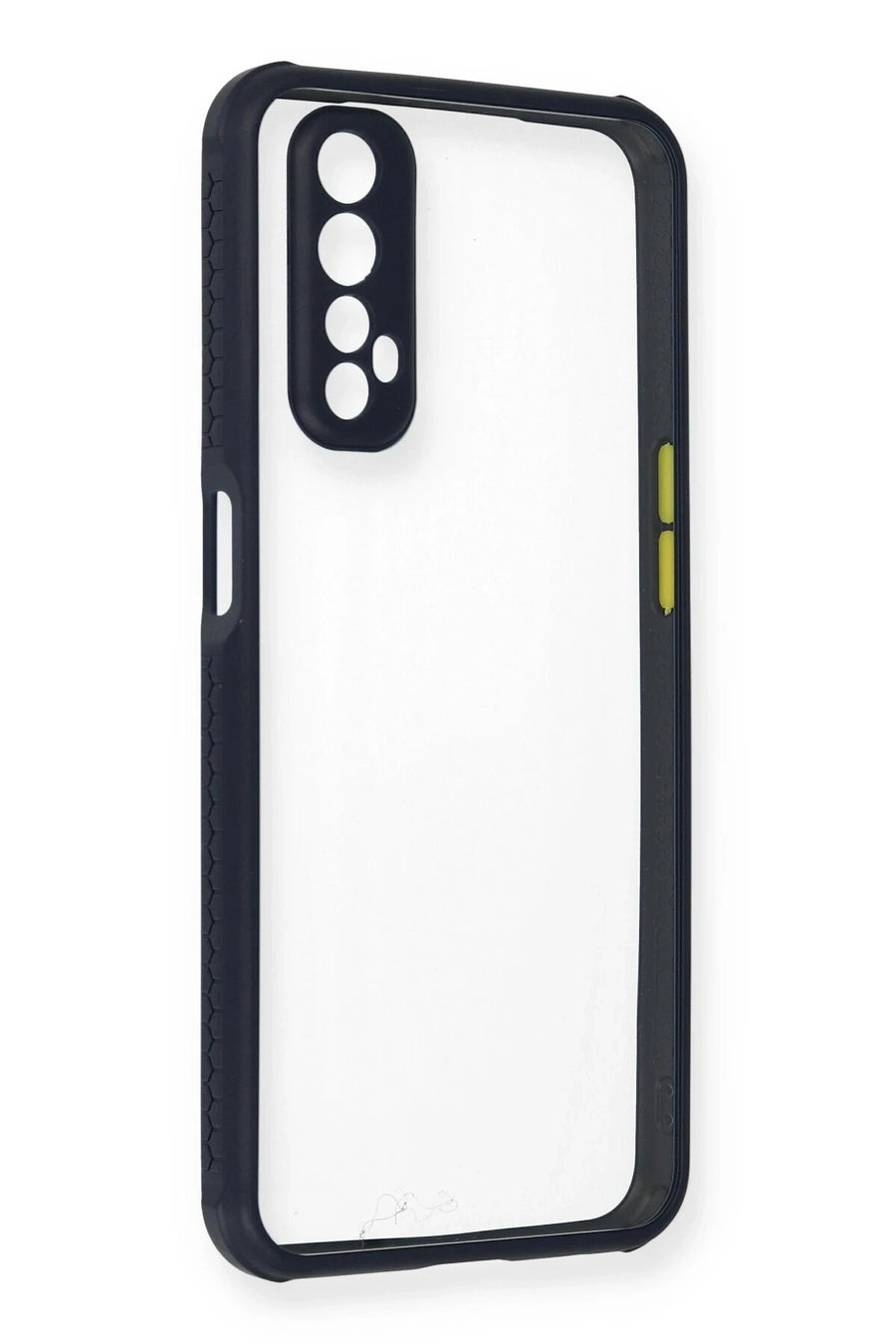Newface Realme 7 Kılıf Miami Şeffaf Silikon - Lacivert