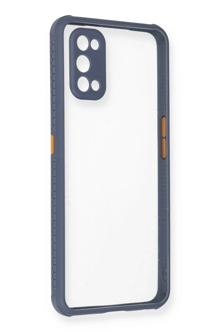Newface Realme 7 Pro Kılıf Miami Şeffaf Silikon - Gri