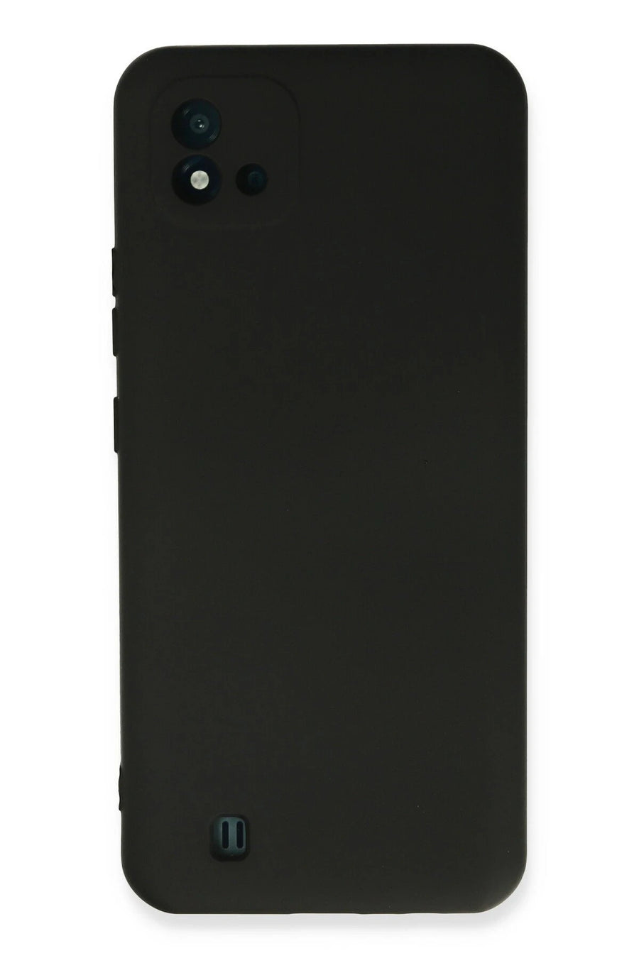 Newface Realme C11 2021 Kılıf Nano içi Kadife Silikon - Siyah